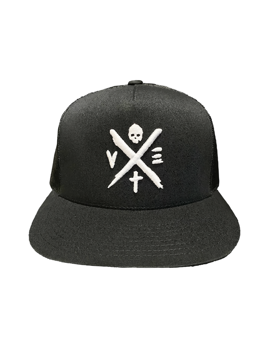 VEXT Black/White Snapback Hat
