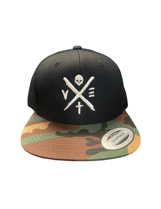 VEXT Black/Camo Snapback Hat