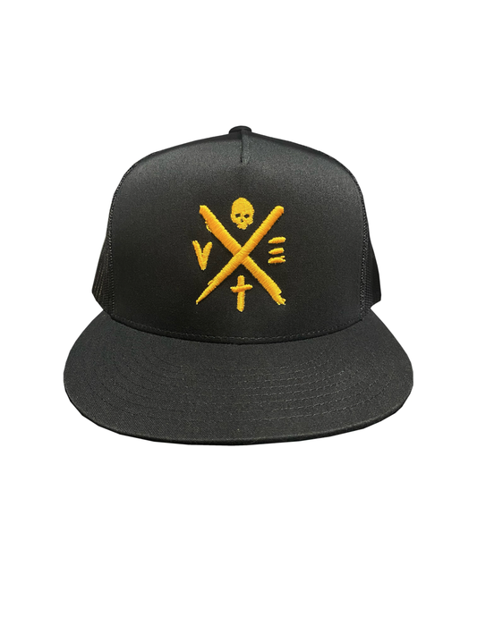 VEXT Black/Gold Snapback Hat
