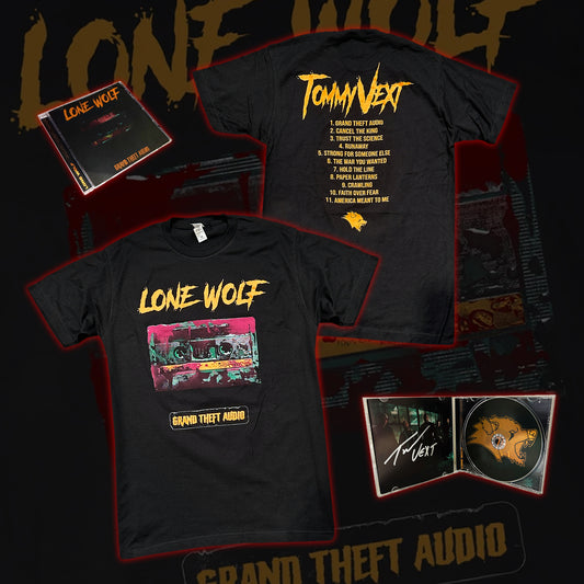 Grand Theft Audio - Tee & Signed CD Bundle