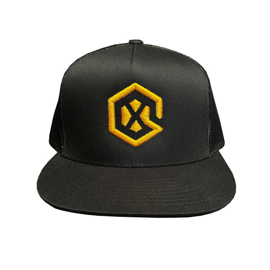 X-MAN VEXT Black/Gold Snapback Hat